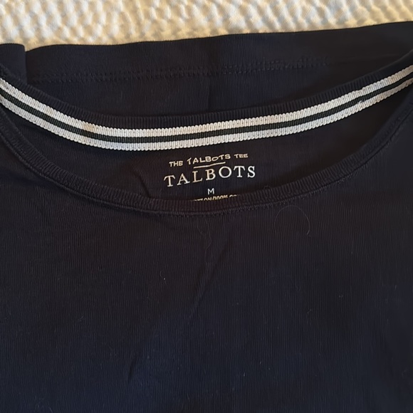 Talbots “The Talbots Tee”. Navy blue. Round crew neck. Size Med. Gent used - Picture 5 of 5